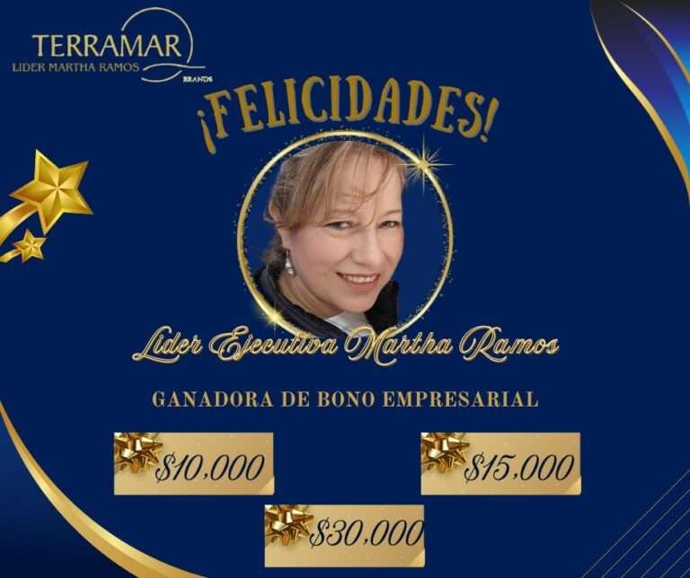 Ganadora Bono por crecimiento